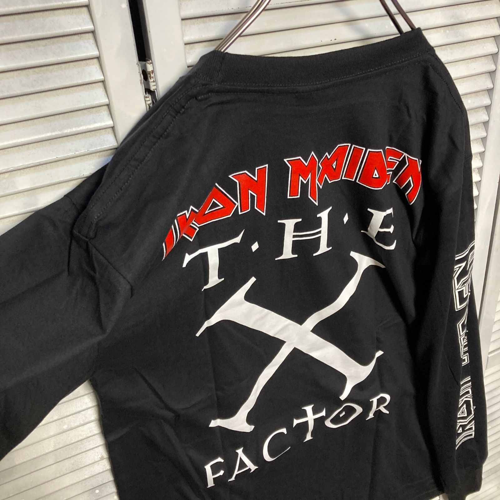 アイアンメイデン IRON MAIDEN 黒 長袖 Tシャツ ロンT バンド