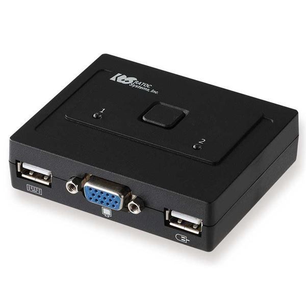 ラトックシステム VGAパソコン切替器 2台用 RS-230U