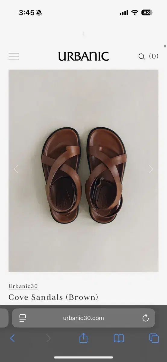 アーバニック 30 Cove Sandals Brown 36