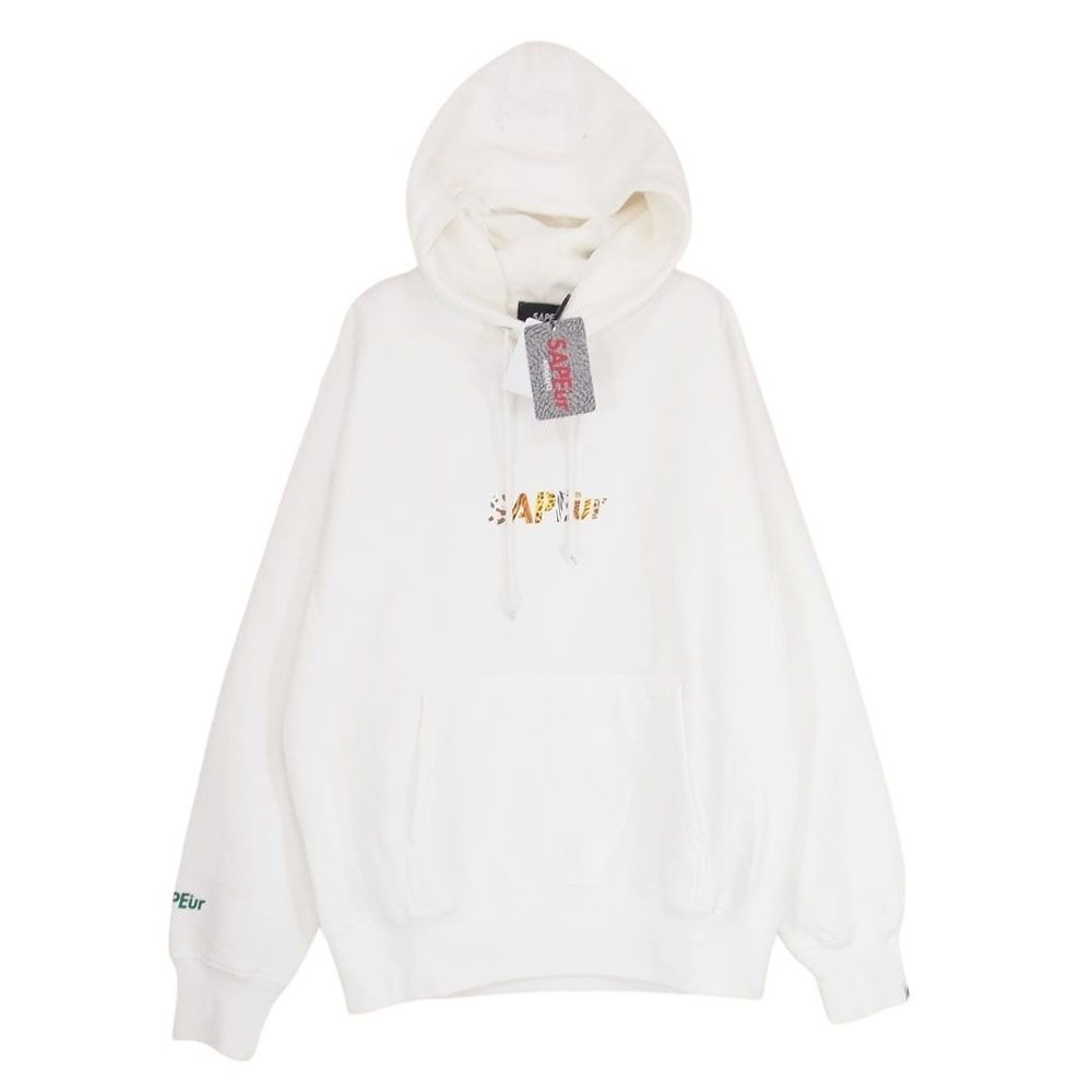SAPEurサプール　パーカー　L ホワイト SAPEUR サプール HOODIE BIG3 WHITE タツノコプロコラ コラボ