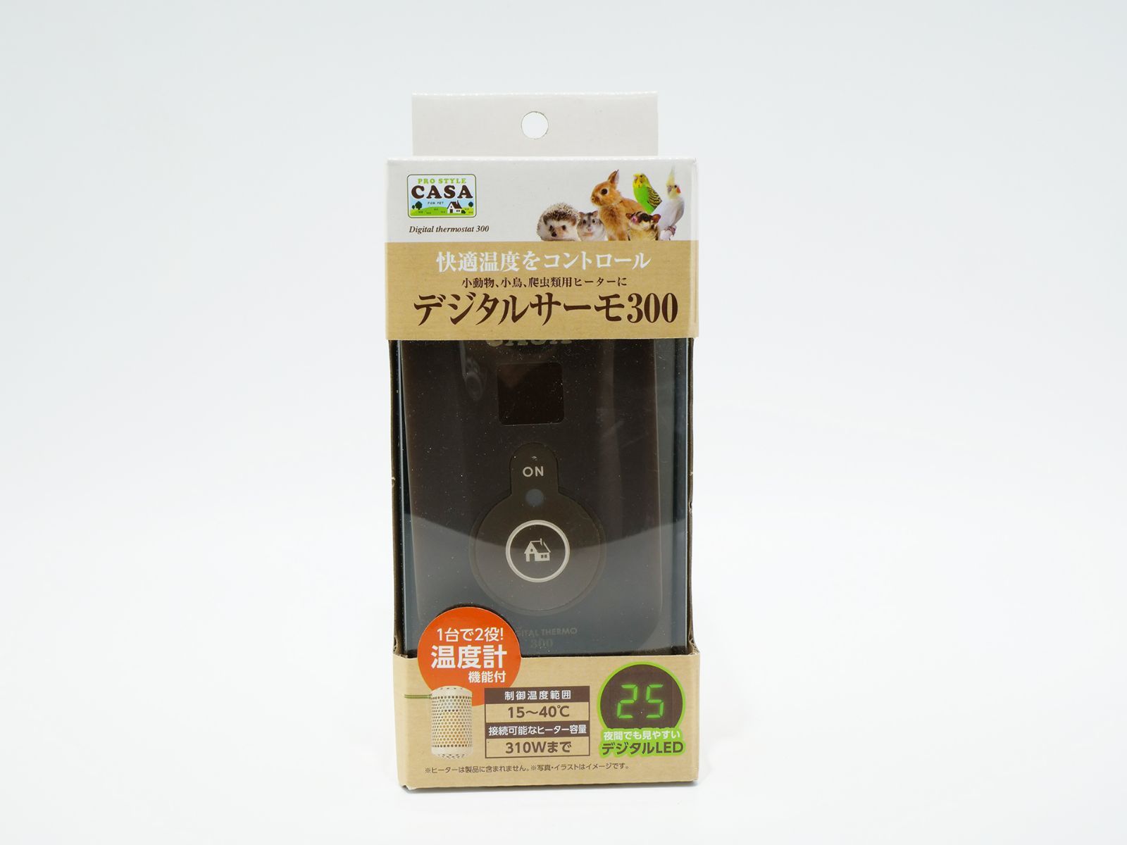 マルカン CASA ヒートセラミック 100W デジタルサーモ300 - 小動物用品