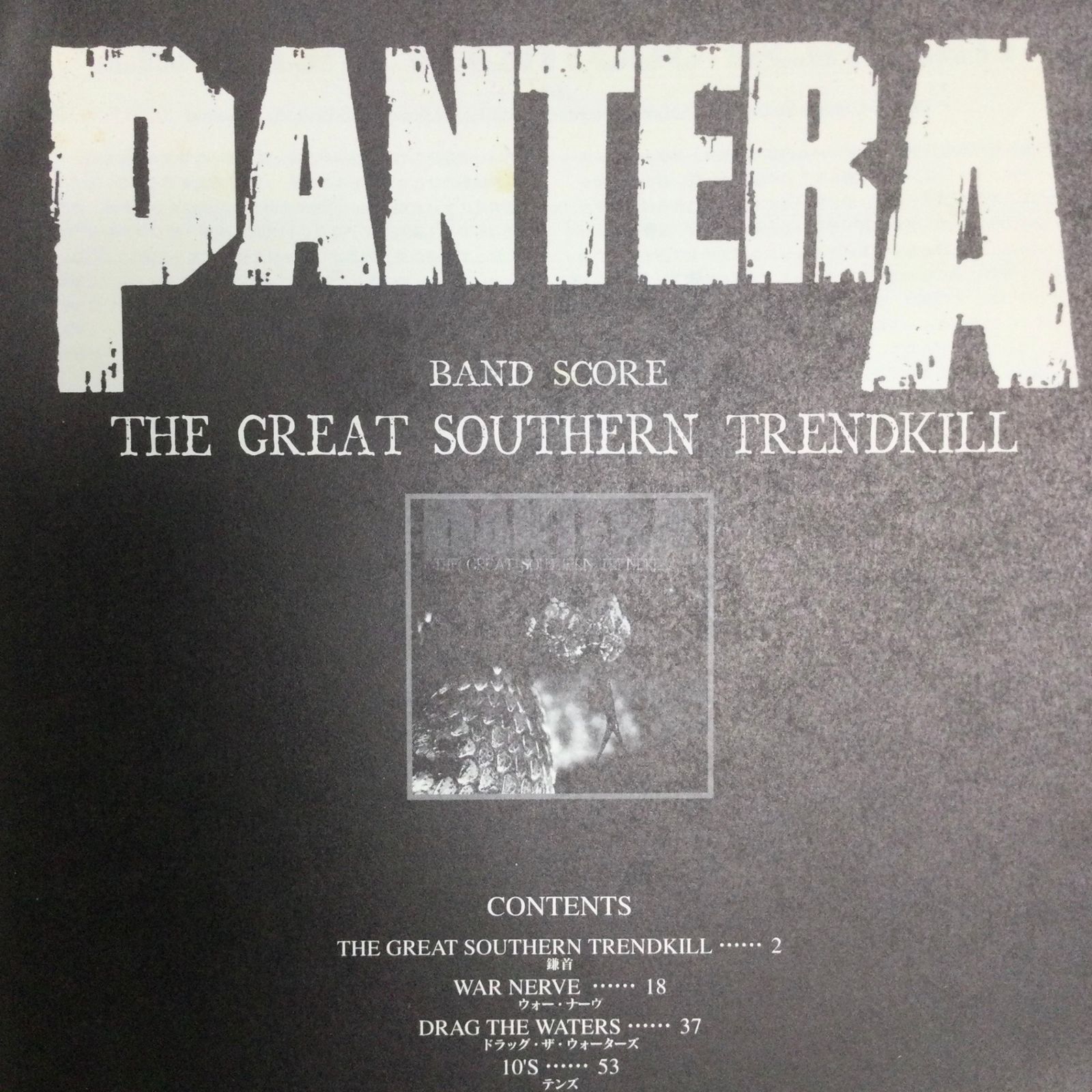6322 【初版・1994年発行】PANTERA パンテラ バンドスコア The Great