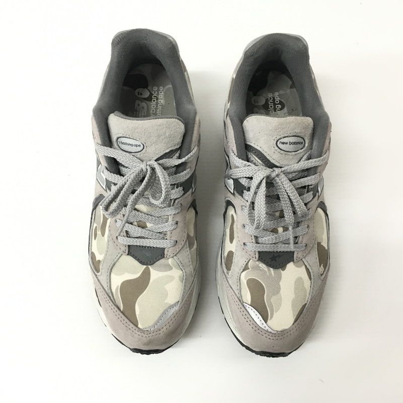 中古品】 BAPE×NEW BALANCE M2002RBG ローカットスニーカーア 