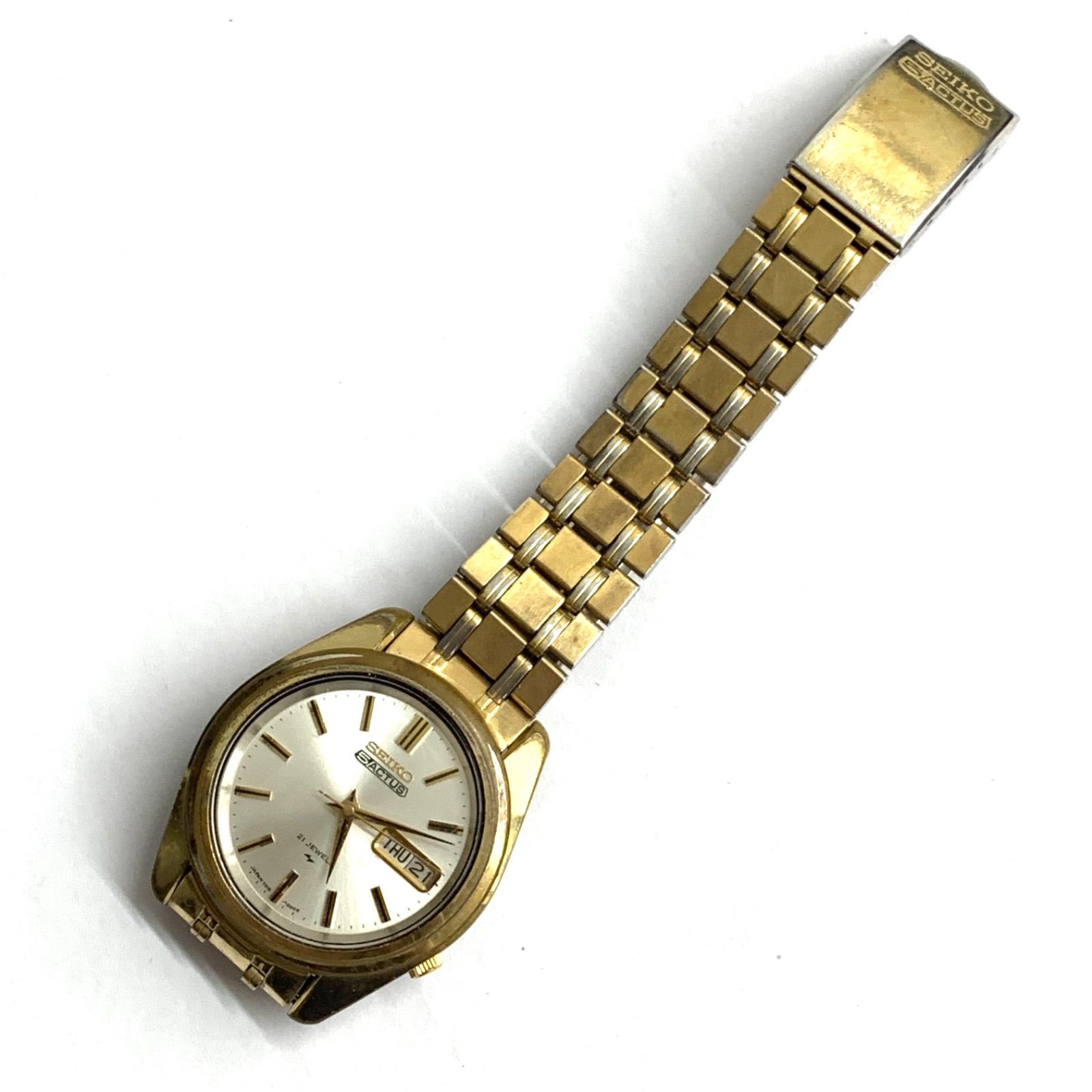 中古】SEIKO 7019-7040 自動巻き時計 ゴールド - メルカリ