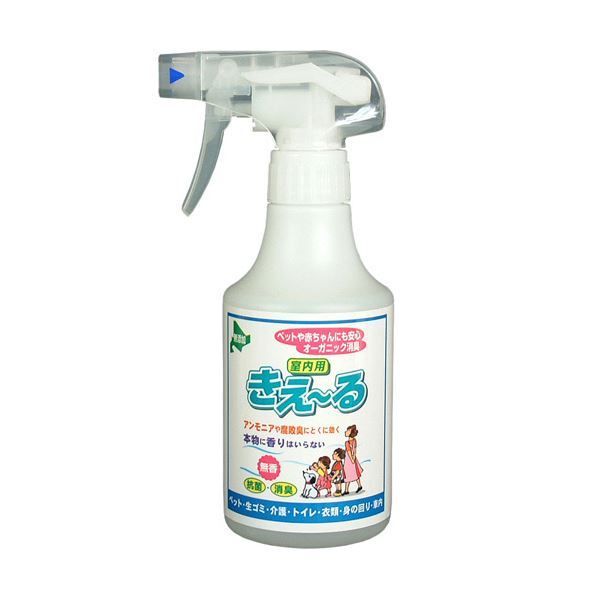 （まとめ） 環境大善バイオで消臭 抗菌 きえーる 室内用 無香 スプレータイプ 280ml 1本 【×5セット】