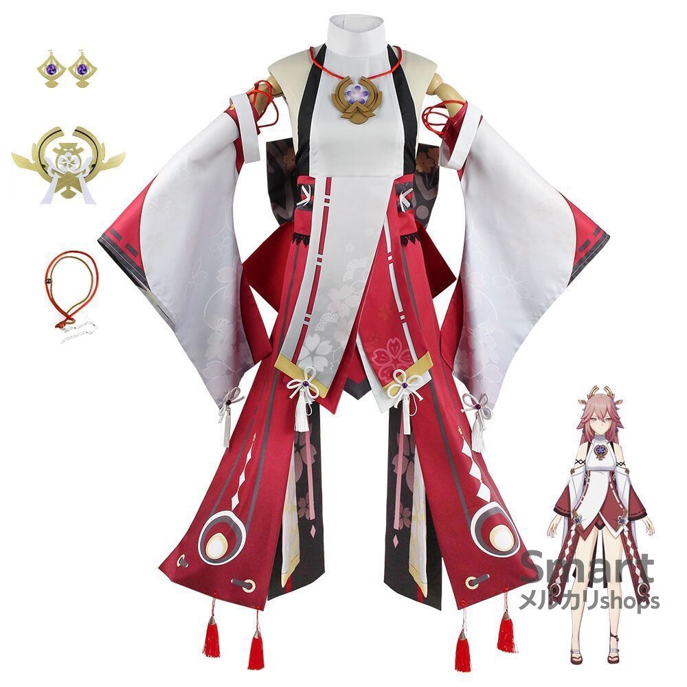 コスプレ 衣装 八重神子 原神 鳴神大社宮司風 フルセット ゲーム