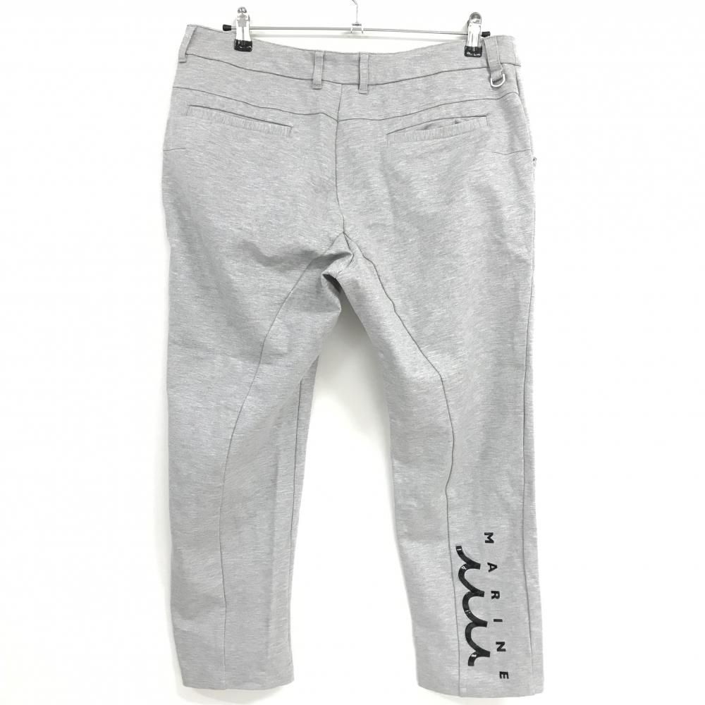 超 ムータマリン パンツ グレー 裾ロゴ メンズ 7 XL ゴルフウェア muta