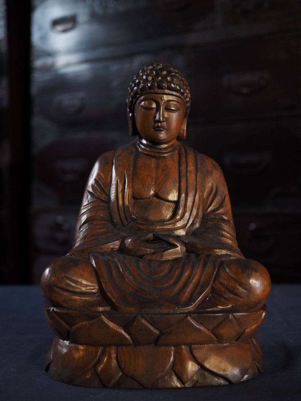 木彫 阿弥陀如来像 大仏 古録展 品番H13741