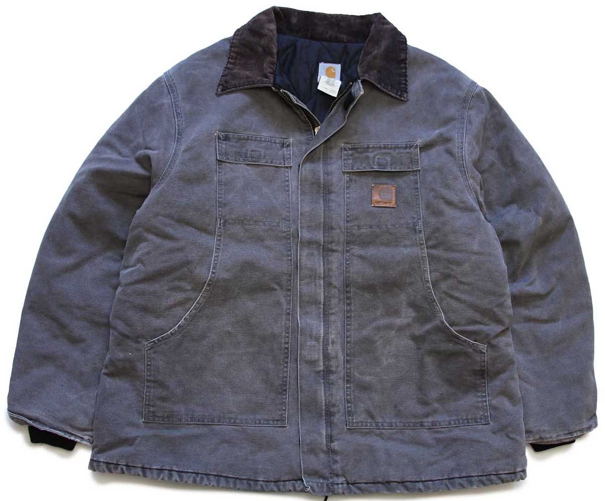 カーハート　トラディショナルジャケット　Ｍ相当 雰囲気系 ビッグサイズ Carhartt カーハート 企業ロゴ刺繍