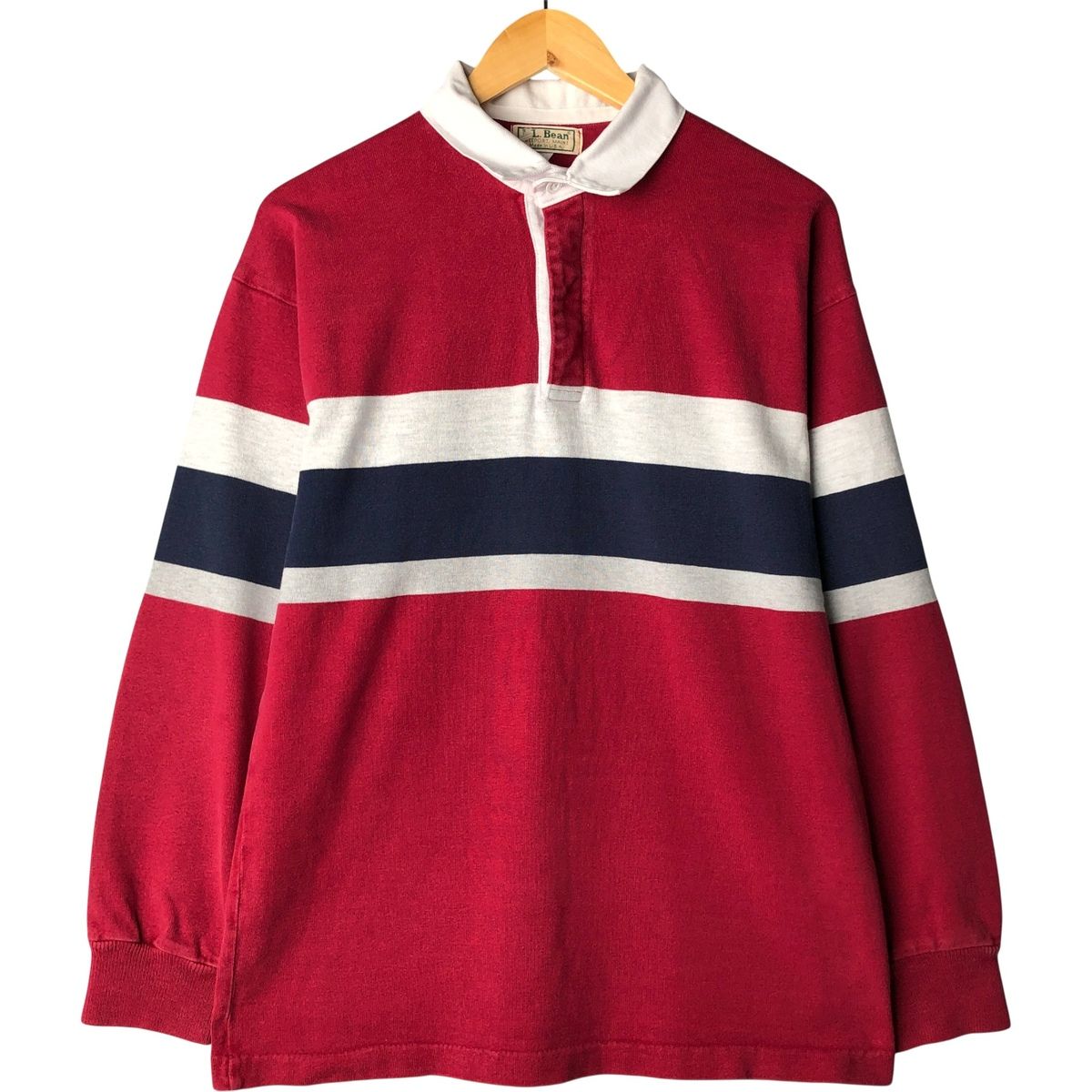 古着 80~90年代 エルエルビーン L.L.Bean 長袖 ラガーシャツ USA製 