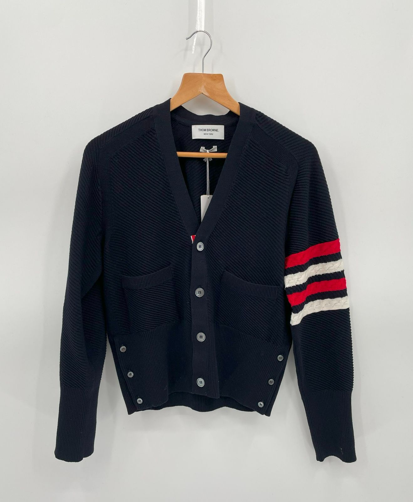 28％割引 THOM BROWNE/トムブラウン 4bar ウール カーディガン