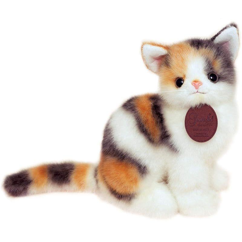 三英貿易 グレイスフル ネコ ミケ 座り ぬいぐるみ 全長23cm 0