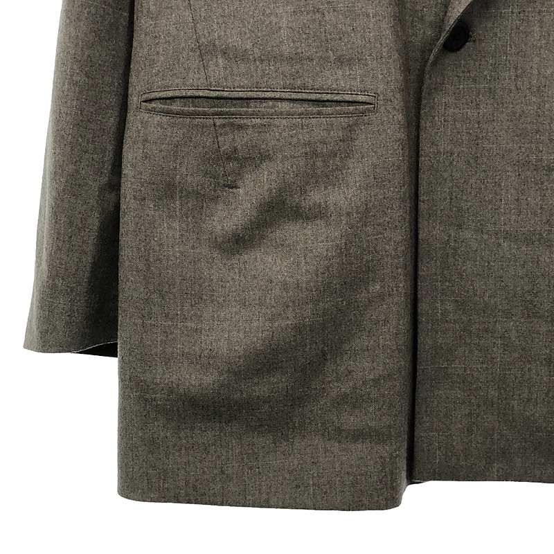 WELLDER / ウェルダー | Double Breasted Long Jacket / ダブルブレスト オーバージャケット / 総裏地 | 4 | ダークグレー系 | メンズ WELLDER / ウェルダー | Double Breasted Long Jacket / ダブル