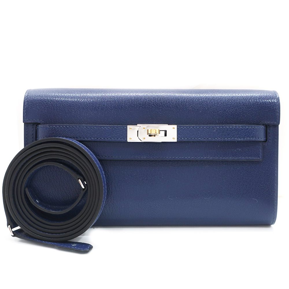 天白】未使用 エルメス ケリートゥーゴー K刻印 長財布 天白】未使用 エルメス ケリートゥーゴー K刻印 長財布