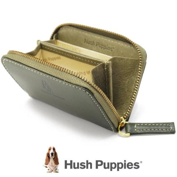 Hush Puppies ハッシュパピー ニック 小銭入れ ラウンド コ 牛革