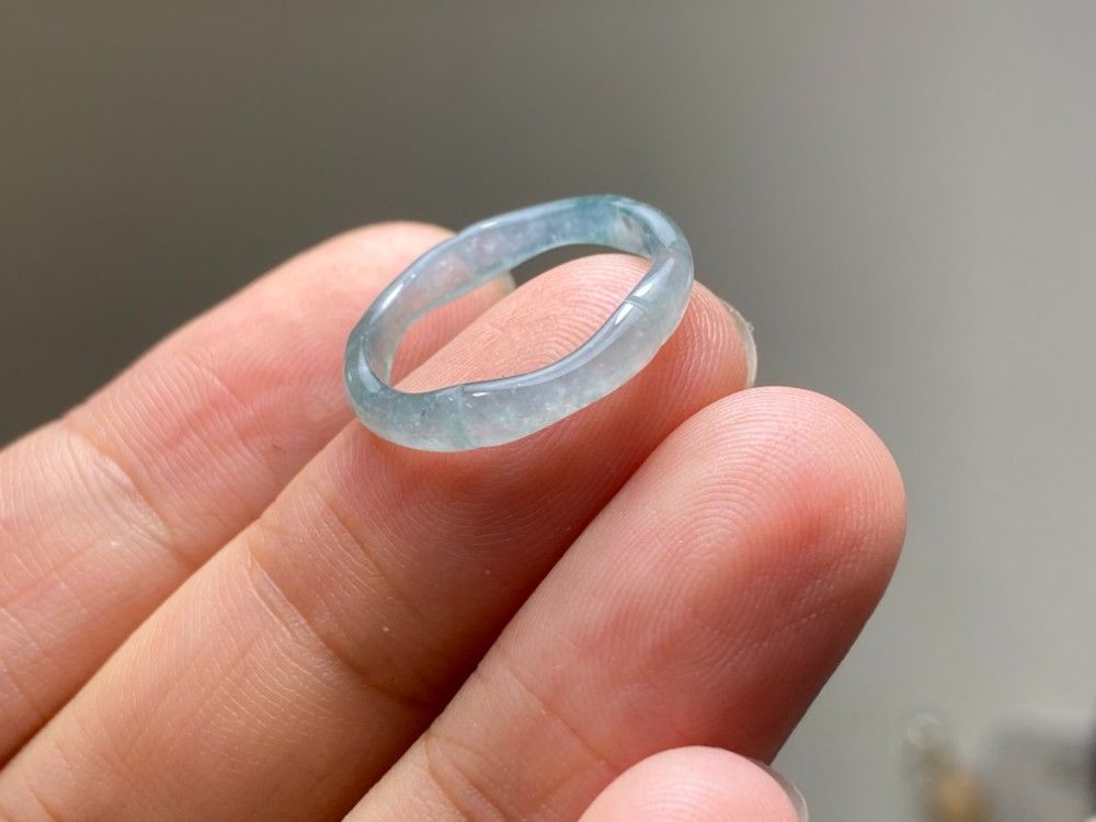 ひすい RS11-98 氷種 花青 玉壁 平安守り ドグアテマラ産 A貨 本翡翠 ルース