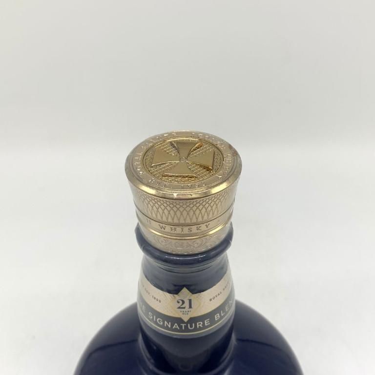 【新品未開封】古酒　ロイヤルサルート　21年　青陶器ボトル　1L 量り売り ロイヤルサルート 21年 シグネチャー ブレンド 青ボトル 40度