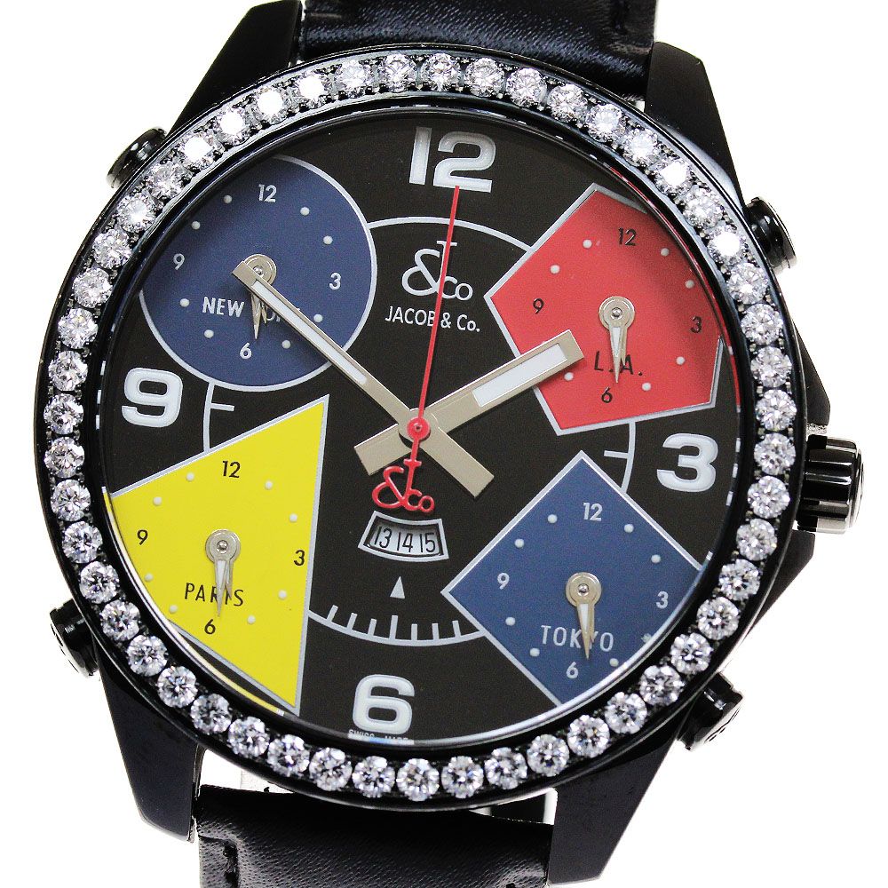 JACOB&CO グランド5タイムゾーン クォーツ 謙っ