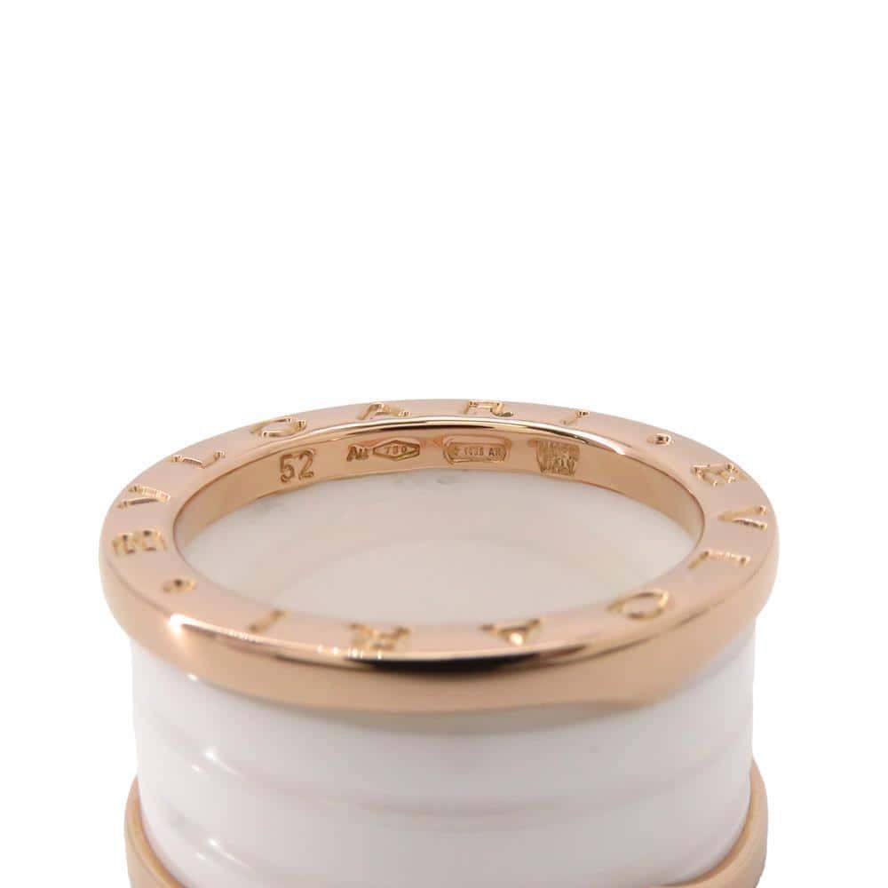 ブルガリ リング ビーゼロワン B-zero1 4バンド K18PGピンクゴールド