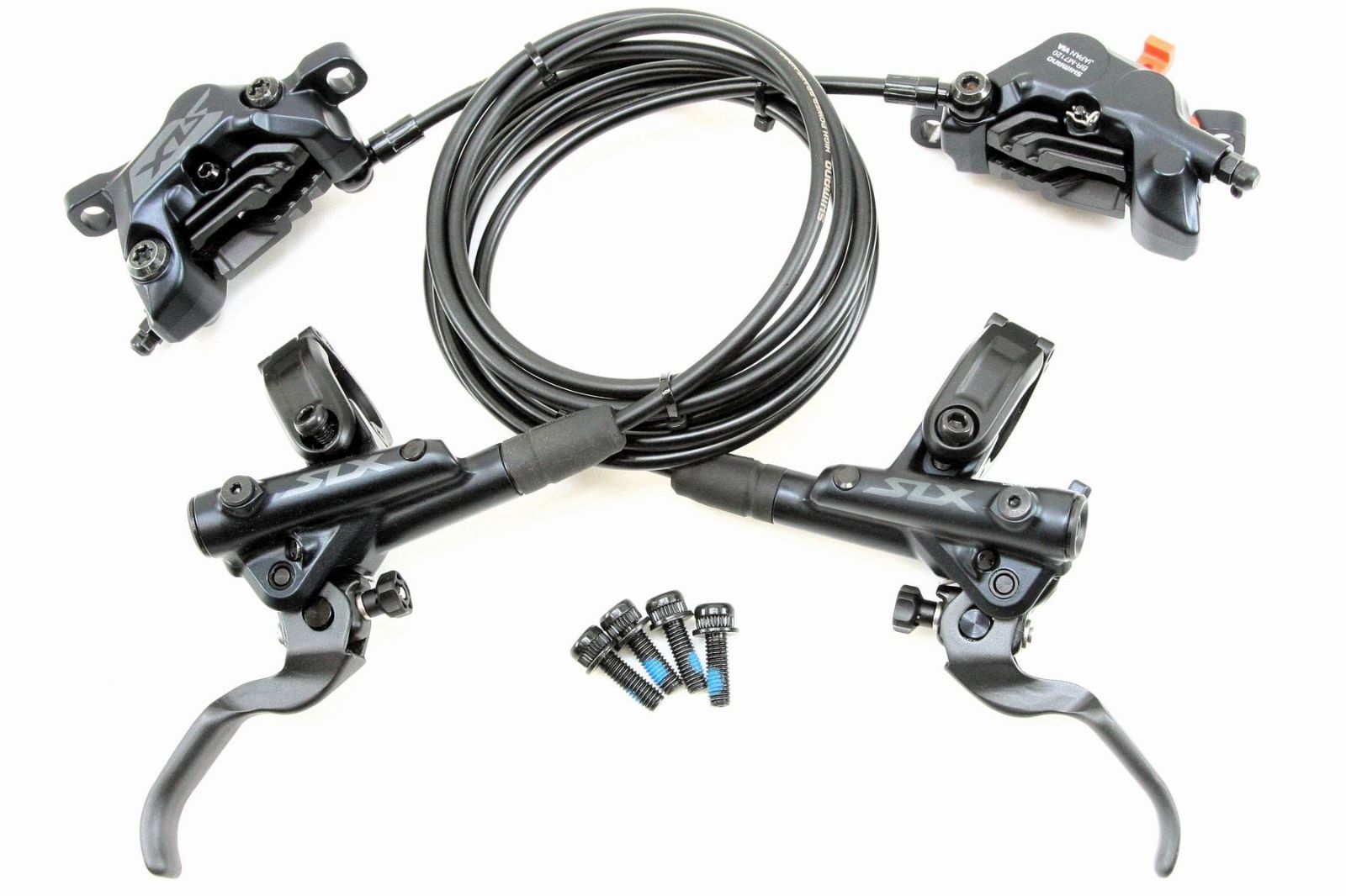 シマノ SHIMANO デオーレ Deore SLX 高性能 4ポット 4ピストン 油圧ディスクブレーキ BL-M7100 BR-M7120 ローター無 前後セット ブラック