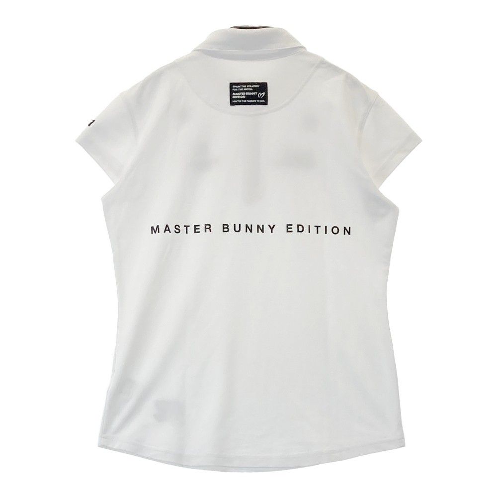サイズ：0 MASTER BUNNY EDITION マスターバニーエディション 2024年 半袖ポロシャツ  ホワイト系 [240101440888] ゴルフウェア レディース ストスト サイズ：0 MASTER BUNNY EDITION マスターバニーエディション