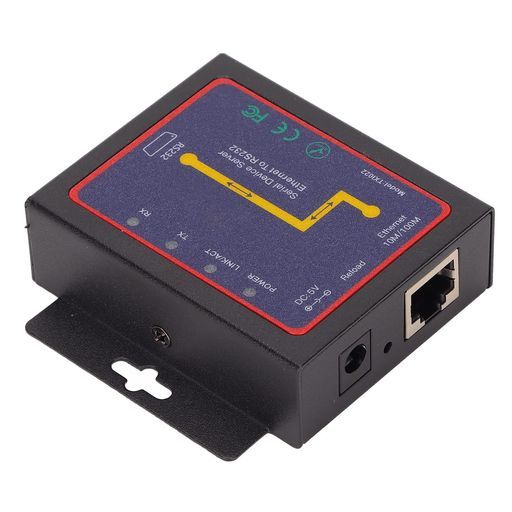 RS232からイーサネットRJ45コンバーター、10/100MデータレートRS232からRJ45コンバーターマイナス10Cから55Cのシステム用入力過電圧保護