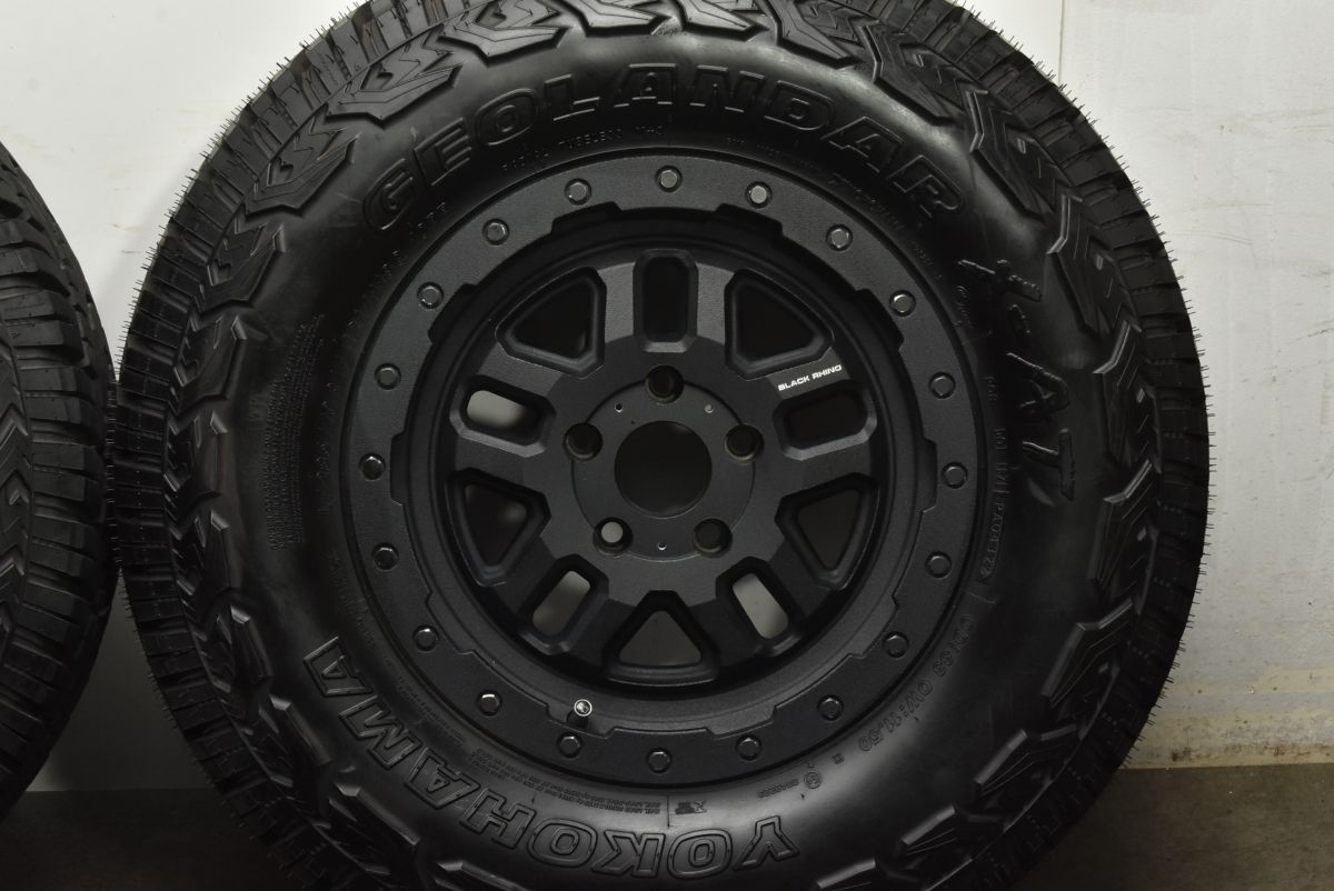 JK JL ラングラーサイズ BLACK RHINO BARSTOW ブラックライノ バーストウ 17in 8J 30 PCD127 ヨコハマ ジオランダー X-AT LT285 70R17 FFCRYSTALESIA_COM