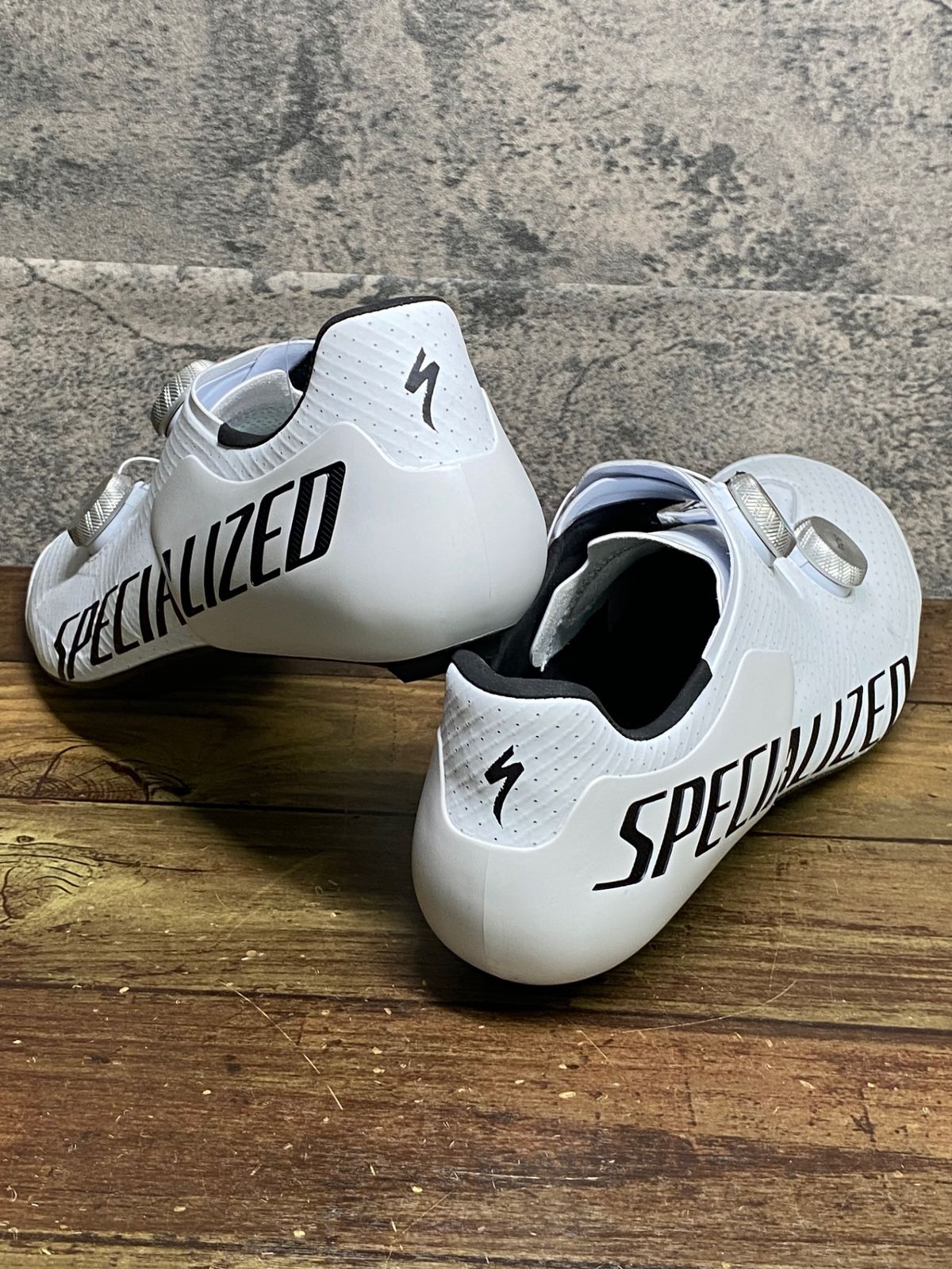 JM413 スペシャライズド SPECIALIZED エスワークス S-WORKS ARES 2 RD ビンディングシューズ TEAM 白 EU44.5 SPD-SL