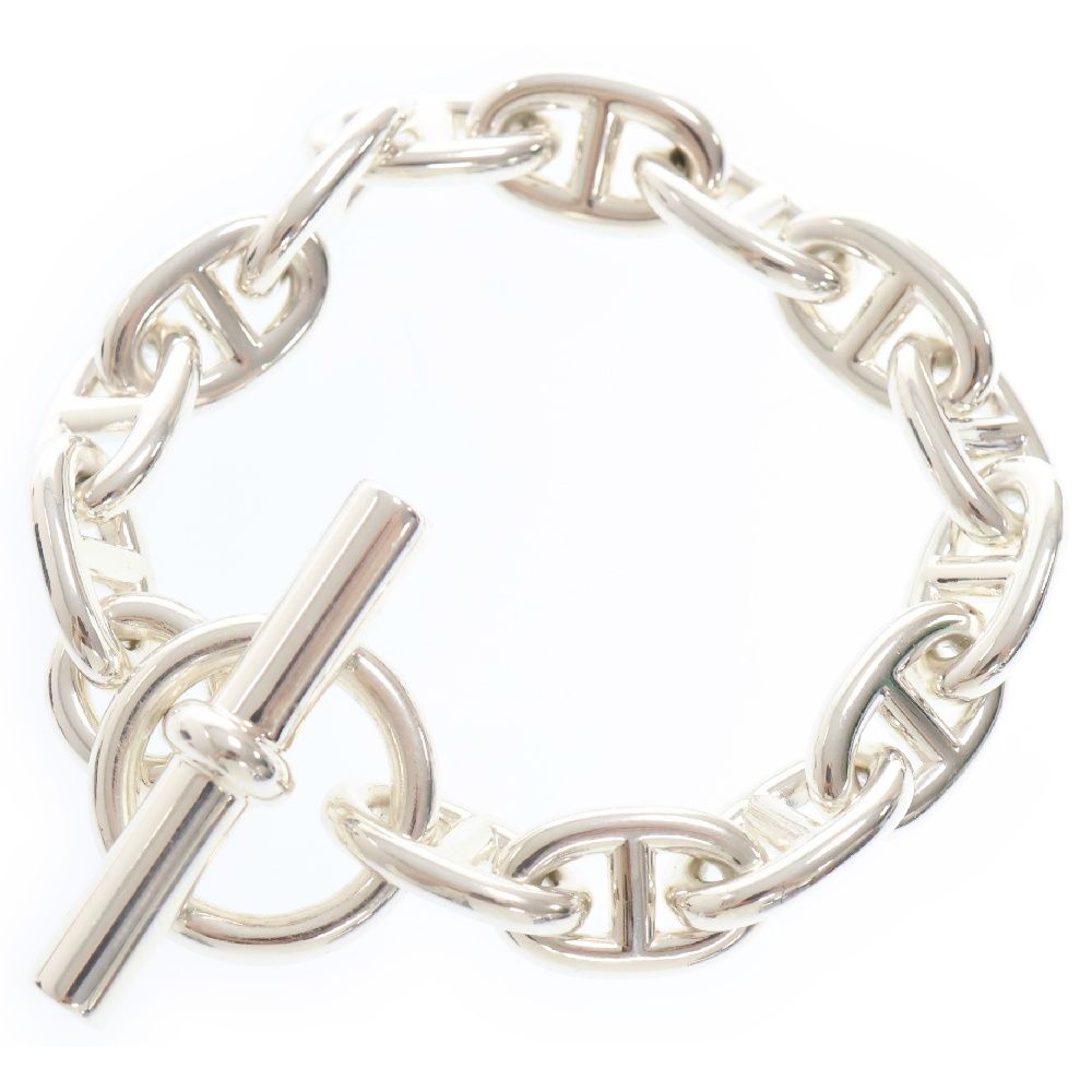 HERMES エルメス Chaine d Ancre MM シェーヌダンクルMM 14コマ チェーンブレスレット シルバー