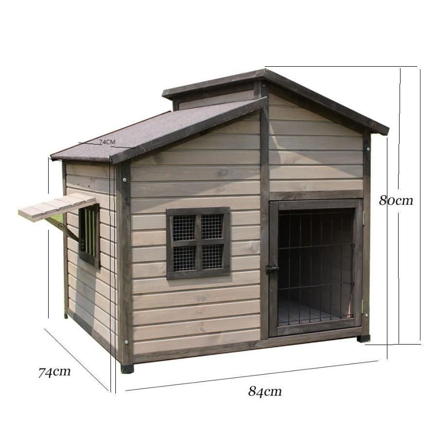 屋外防水犬小屋