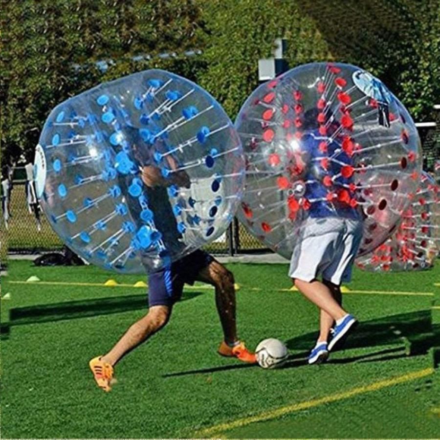 大好評 バンパーボール インフレータブル 直径1.5M バブルサッカーボール 空気注入式 ゾービングボール 大人 子供使用 ブルー