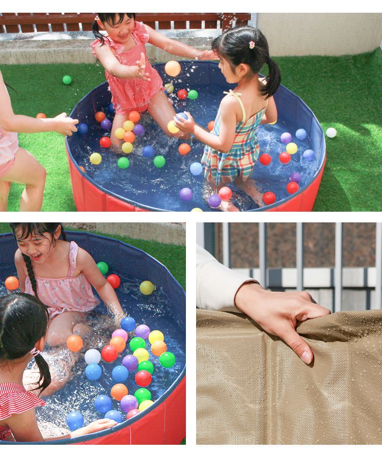 【送料無料】プール 折りたたみ 空気入れ不要 120cm ビニールプール コンパクト おしゃれ 家庭用プール 家庭用 水遊び ベランダ ボールプール 折りたたみ ベビーサークル かわいい 大きい 子供プール 砂遊び 子供 犬 猫 お風呂用 GAC005