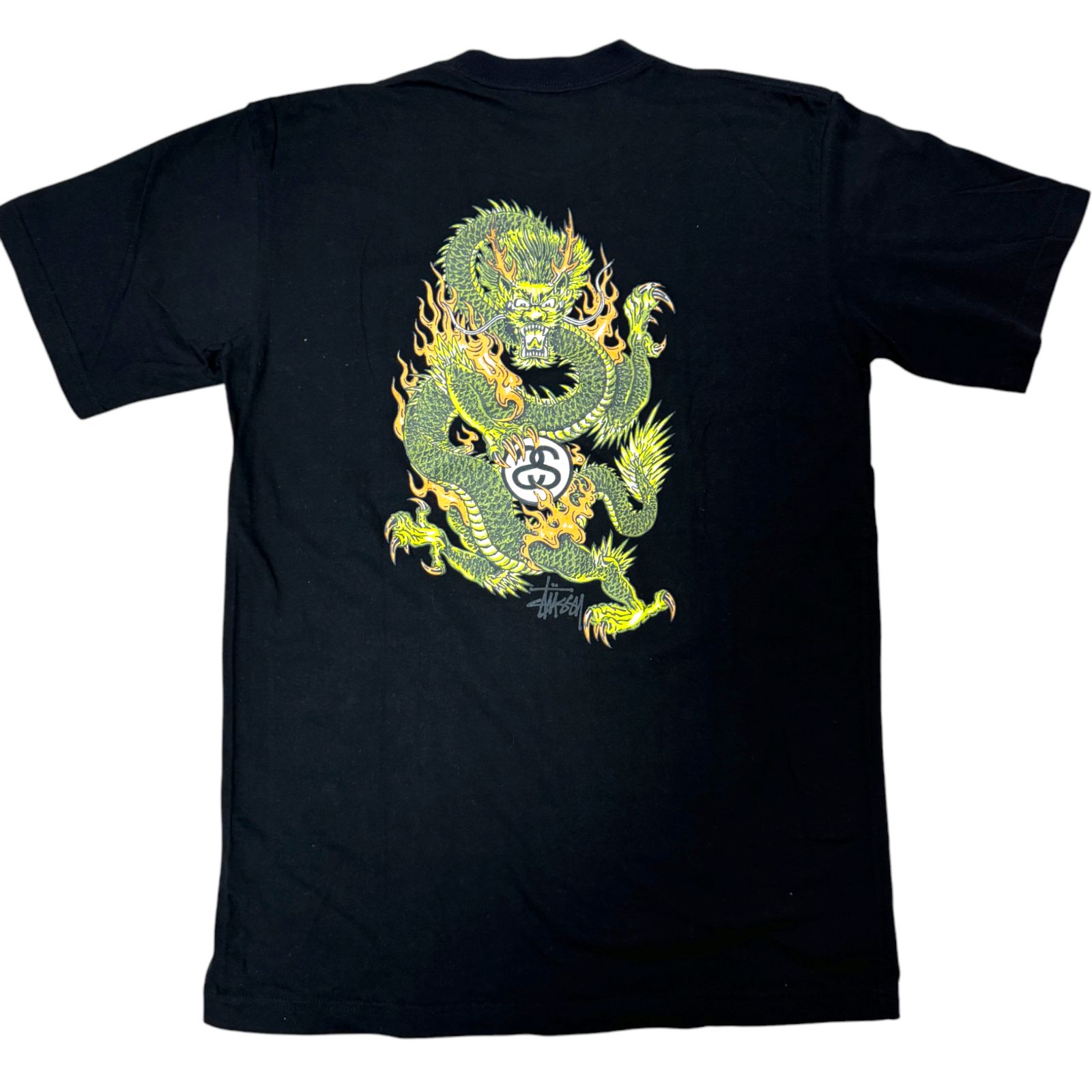 90s STUSSY Tシャツ ドラゴン 龍 Lサイズ 神龍 SSロゴ MADE IN