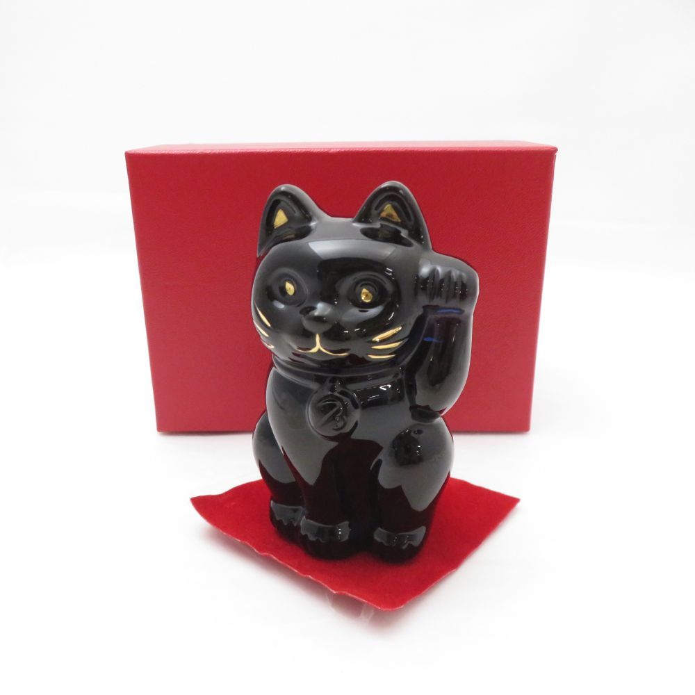 未使用 Baccarat バカラ 招き猫 1点 ラッキーキャット オブジェ