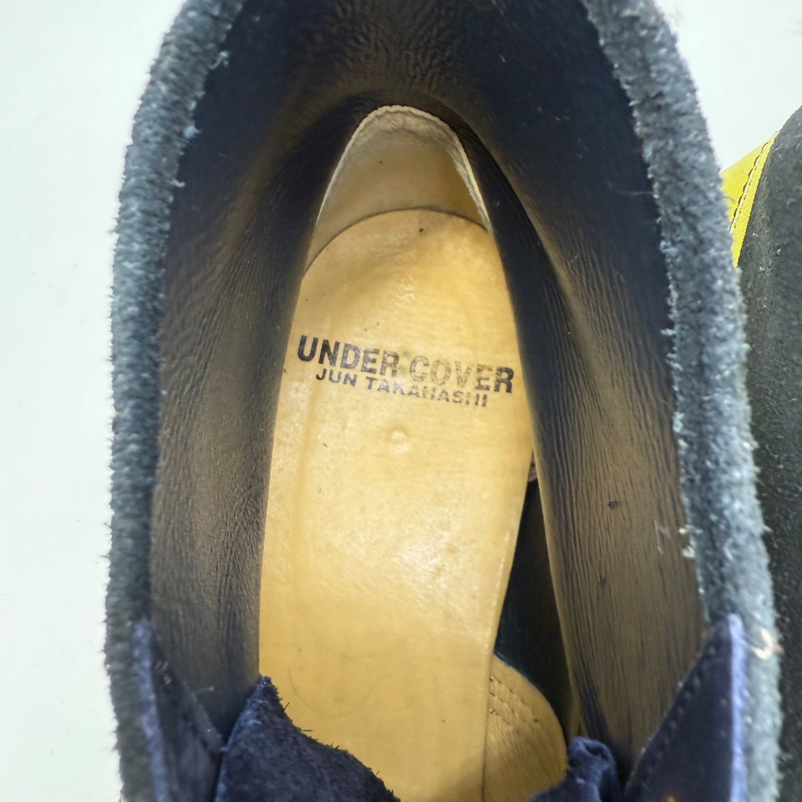 UNDERCOVER ラインペイントブーツ Lサイズ1997AW leaf 初期 UNDER COVER 1997 archive 97aw LEAF paint boots L 28 アンダー