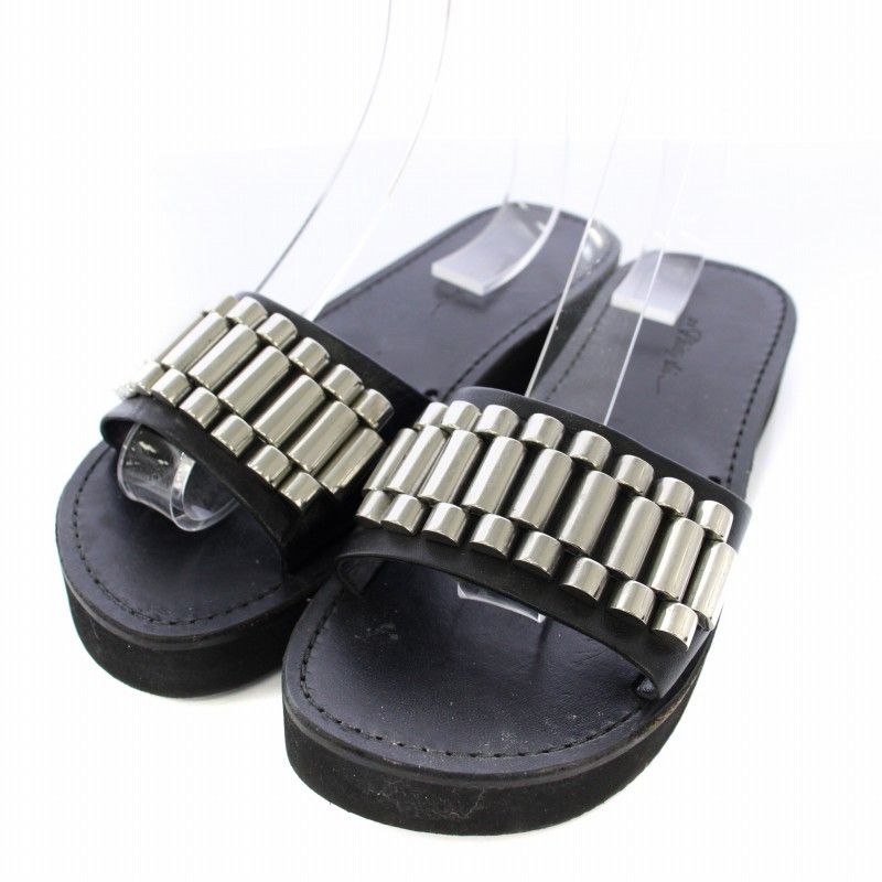 3.1フィリップリム　サンダル　多少値段交渉受け付けます！ 3.1 フィリップリム 3.1 phillip lim サンダル ミュール 37 黒