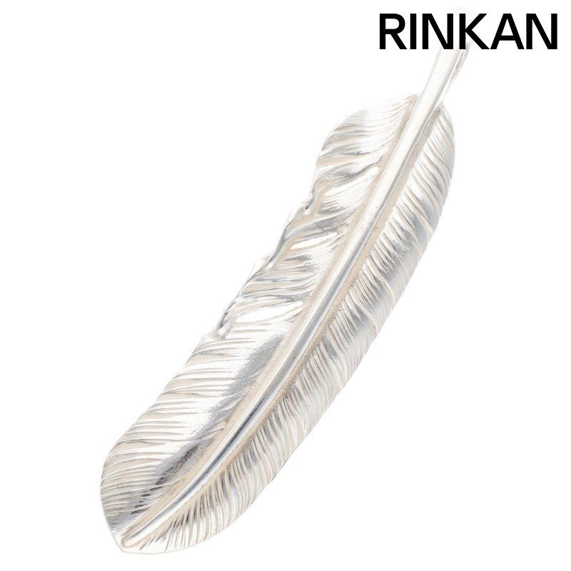 ゴローズ プレーン特大フェザー 右向き ネックレストップ メンズ 特大