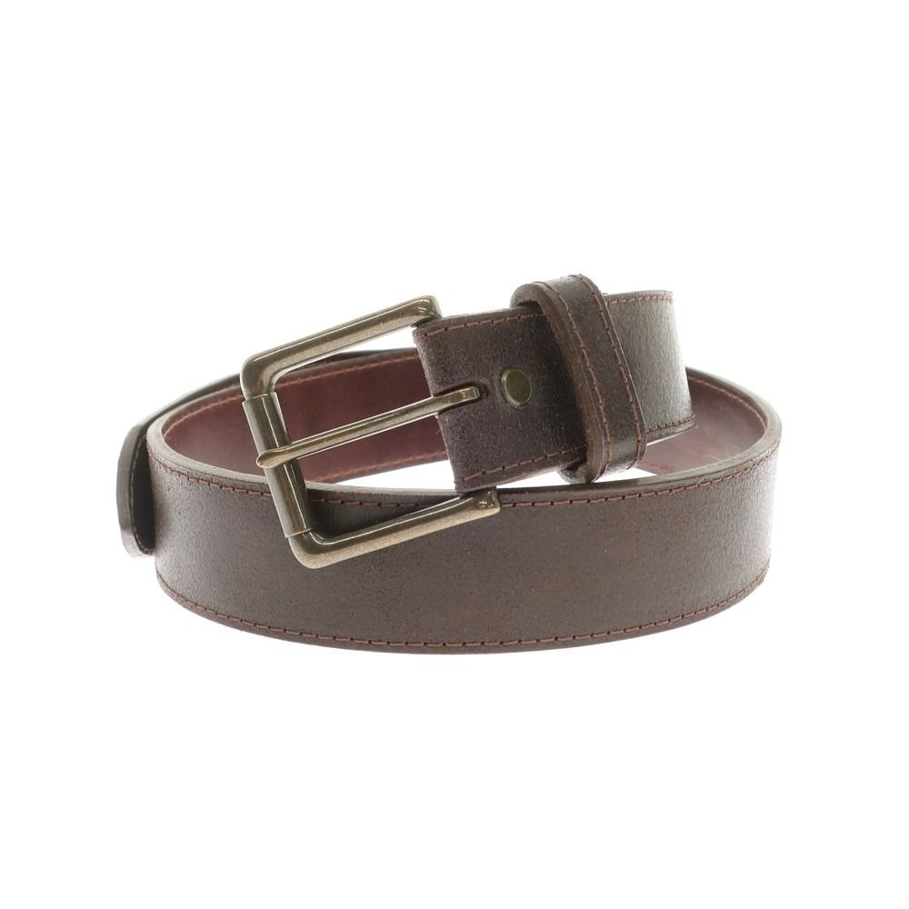 【中古】ジャックフォスター JACK FOSTER バケッタレザー ベルト ダークブラウン【メンズ】