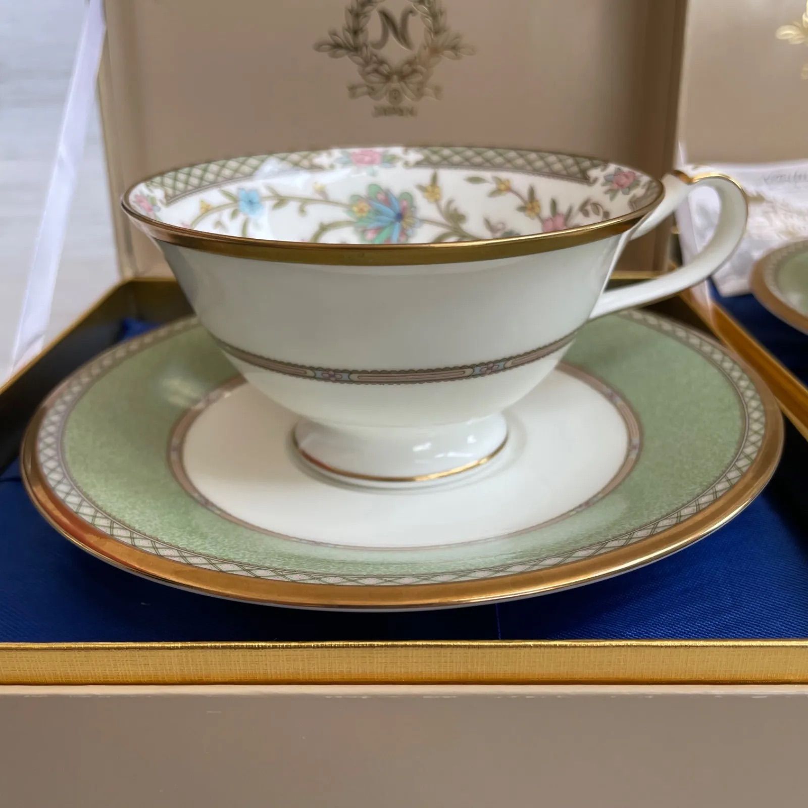 ノリタケ　ヨシノ　デミタスカップ　２客 ノリタケ ヨシノ yoshino カップ&ソーサー 2客 セット - メルカリ