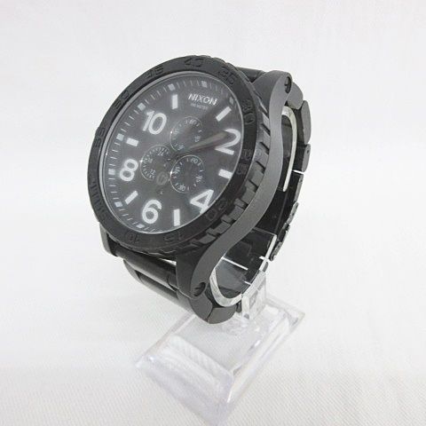 ニクソン NIXON 300 METER THE 51-30 CHRONO 腕時計 クォーツ クロノグラフ 黒 ブラック ジャンク品