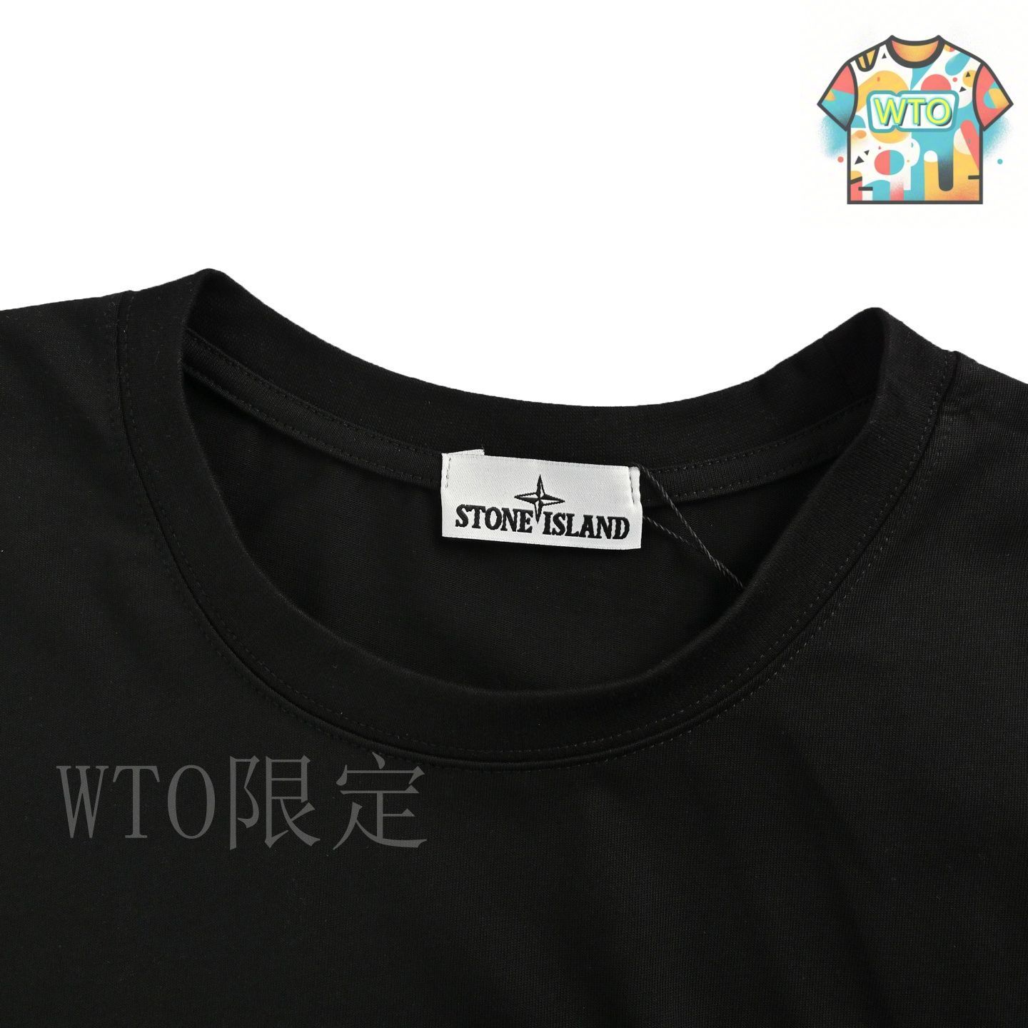 ★【STONE 】 ロゴ パッチ 半袖 Tシャツ★ STONE ISLAND (ストーンアイランド) ロゴパッチ クルーネック