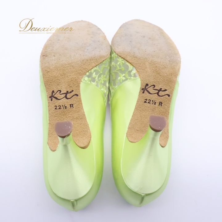 社交ダンス 衣装 22 1 2CM 靴 シューズ ケントダンス レディース グリーン系 黄緑 Kentdance ヒール 舞台 イベント メッシュ 花柄 光沢 おしゃれ ダンス用シューズ フォーマル かわいい 女性用 ステージ用 発表会 LLC-HASEGAWATOSO_COM