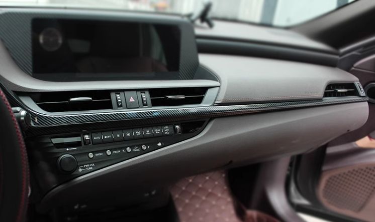 レクサス ES200 260 ES300h 2018-2020 ABS カーボン ダッシュボード 中パネルカバー 2P