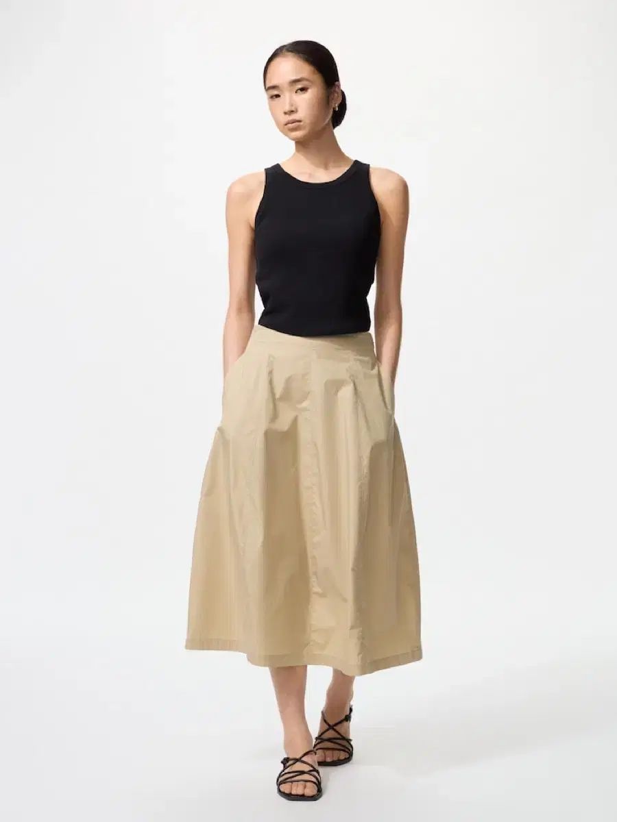 UNIQLO ユニクロ コットン フ スカート