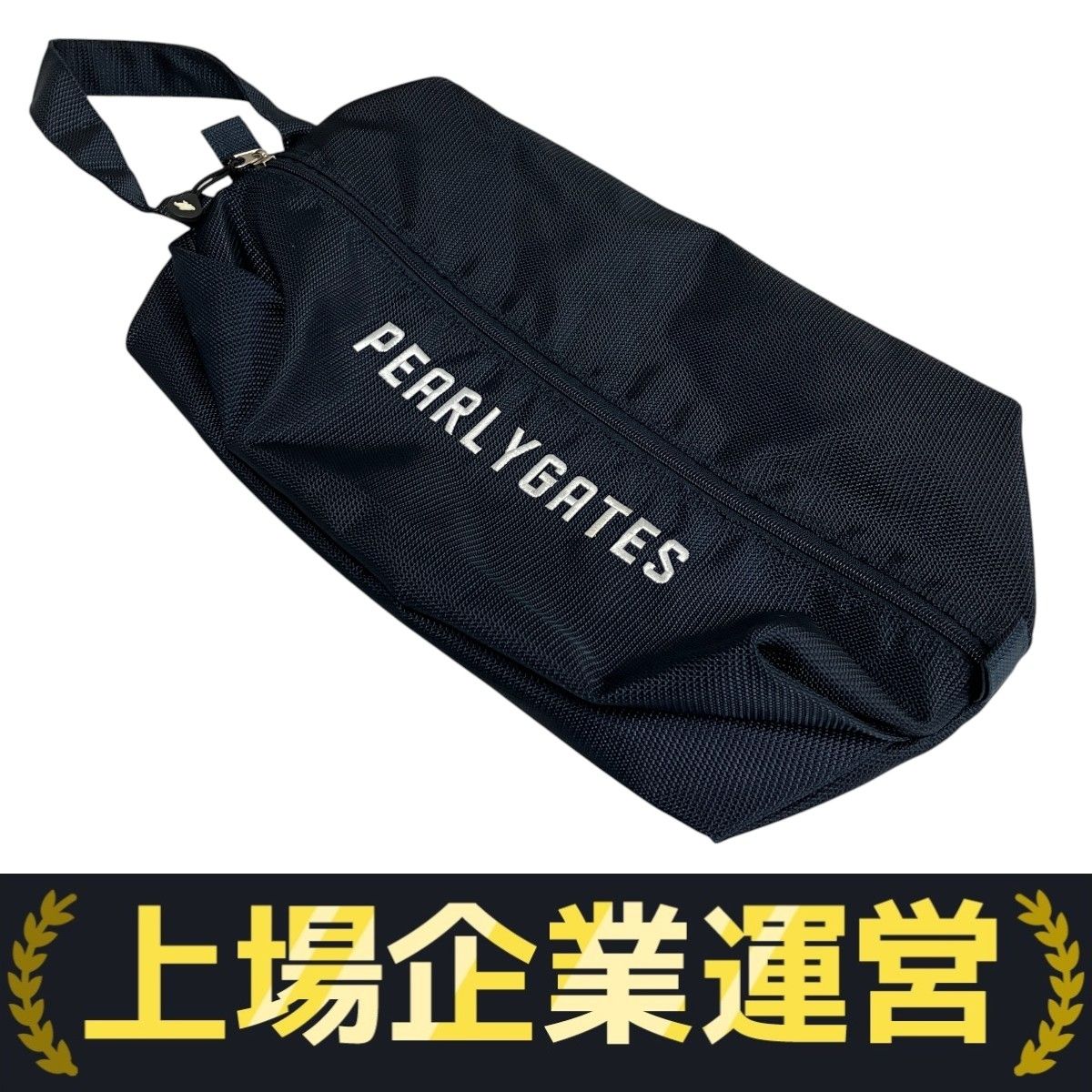 PEARLY GATES パーリーゲイツ シューズケース ニコちゃん ブラック系