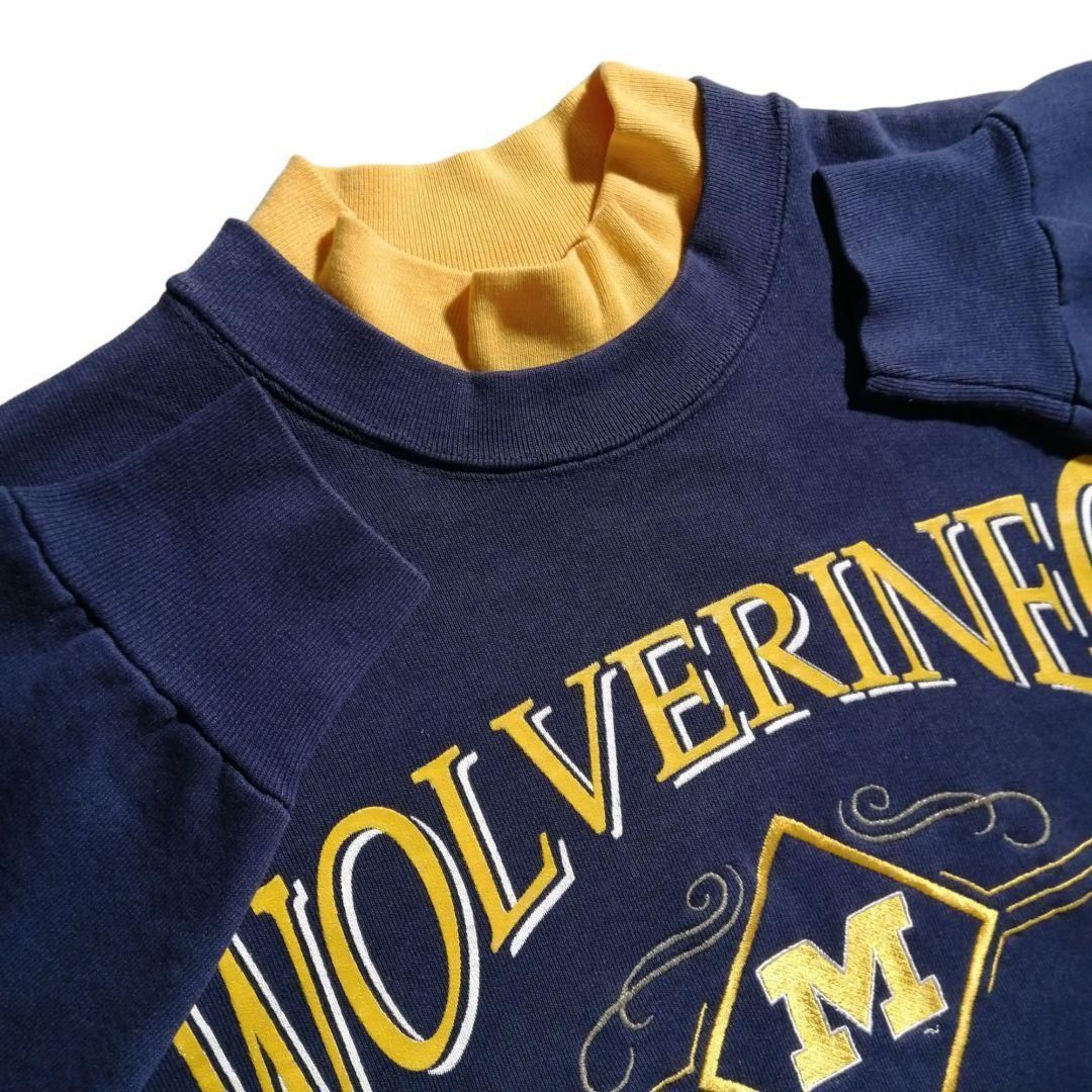 古着 USA製 90年代 Dodger NCAA カレッジ刺繍スウェット