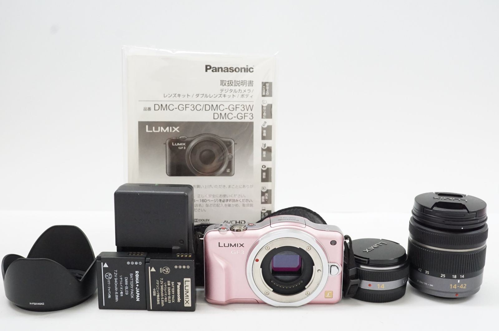 L271702)Panasonic LUMIX DMC-GF3 ダブルレンズキット ミラーレス 一眼 