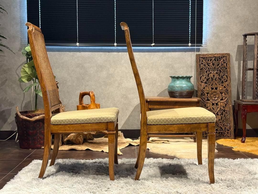 高級　DREXEL ドレクセル　アンティーク　ヴィンテージ　かごめ編み　YS 高級 DREXEL ドレクセル アンティーク ヴィンテージ かごめ編み YS