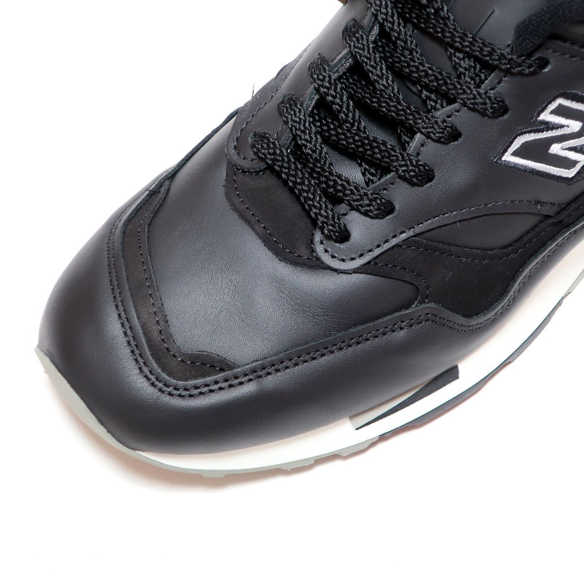 NEW BALANCE M1500BK BLACK/GREY MADE IN UK US11.5 29.5cm ( ニューバランス M1500  オールレザー ブラック 黒 グレー UK製 )