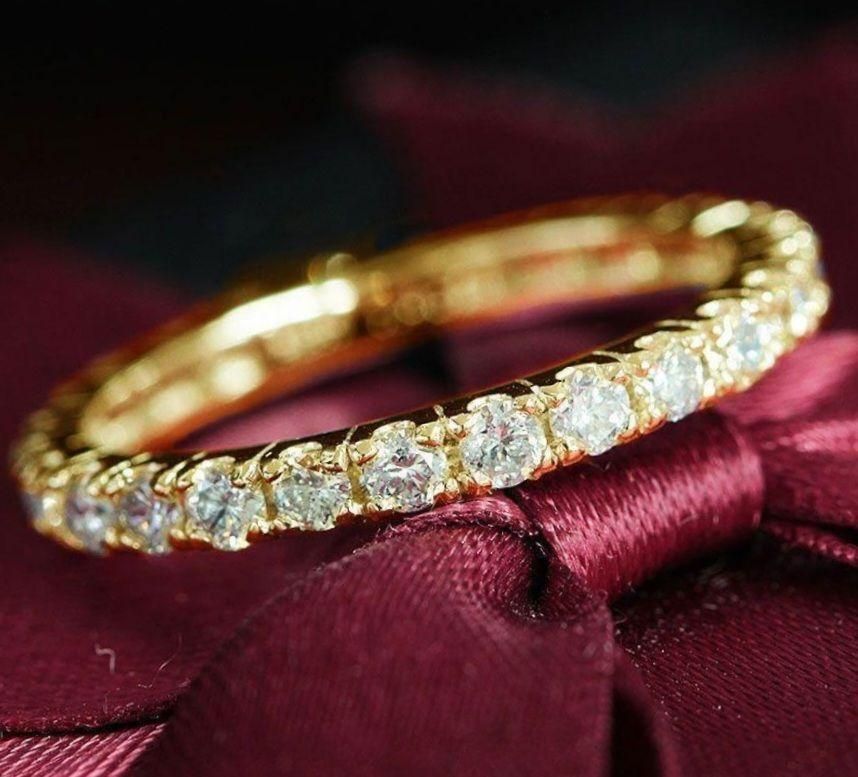 永遠の愛の象徴 1ct ダイヤモンド K18 フルエタニティ リング 鑑別 永遠の愛の象徴 1ct ダイヤモンド K18 フルエタニティ リング 鑑別